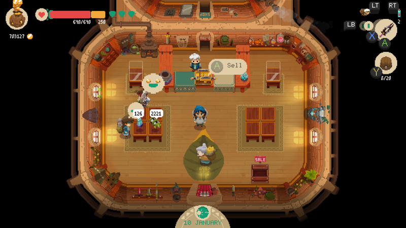 Illustration for article titled Moonlighter Lets You Run A Shop By Day And Kill Monsters By Night